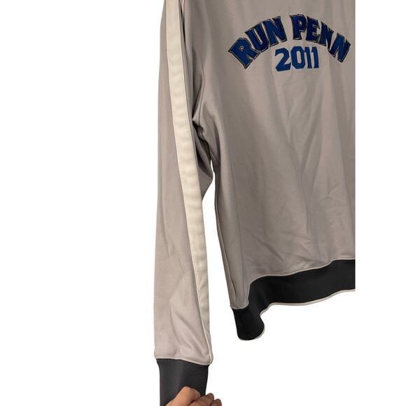 Nike Vintage Men's L RUN PENN State Track Jacket Team Issued 2011 Varsity Gray - Picture 3 of 9